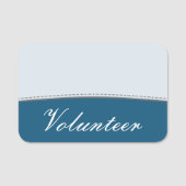 Elegante, ausgeklügelte "Volunteer"-Namensmarke Namensschild (Vorderseite)