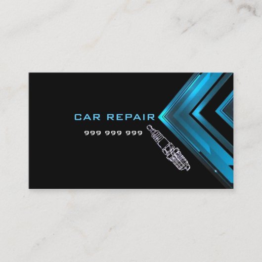 Elegante Autoreparatur Visitenkarte (Vorderseite)