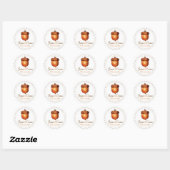 Elegante Autumnal Acorn Personalisiert Stickers (Blatt)