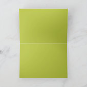 Elegante "Avocado" Print Folded Greeting Card Karte (Innenseite)