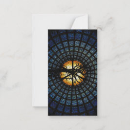 Elegante Azul "let the art guide you" Design Mitteilungskarte