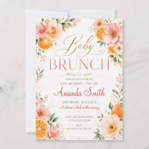 Elegante Baby-Baby-Shower-Brunche im Zeichen von Z Einladung