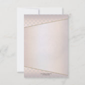 Elegante Baby Birth Foto Announcement Card Dankeskarte (Rückseite)