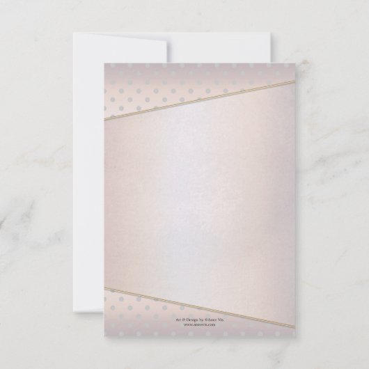 Elegante Baby Birth Foto Announcement Card Dankeskarte (Rückseite)