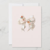 Elegante Baby-Dusche mit Blumenkrug Einladung (Rückseite)