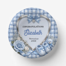 Elegante Baby-Party für Jungen mit pastellblauer S