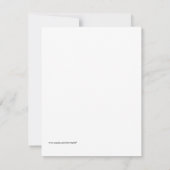 Elegante Baby Script Baby Shower Einladung (Rückseite)