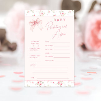 Elegante Baby-Shower-Vorhersagen und -Ratschläge m