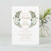 Elegante Baby Sprinkle Gender Neutral Baby Dusche Einladung (Stehend Vorderseite)