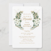 Elegante Baby Sprinkle Gender Neutral Baby Dusche Einladung (Vorderseite)