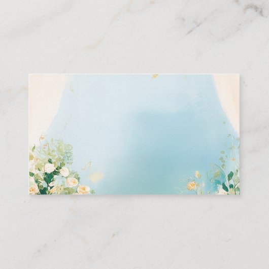 Elegante Babyduschbücher für Kinder Begleitkarte (Rückseite)