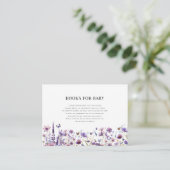 Elegante Babyduschbücher für Wildblumen Begleitkarte (Stehend Vorderseite)