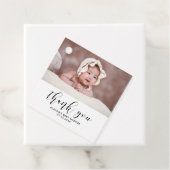 Elegante Babydusche danke Geschenkanhänger (Beispiel)