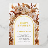 Elegante Babydusche Einladung (Vorderseite)