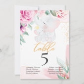 Elegante Babydusche Personalisiert Einladung (Vorderseite)