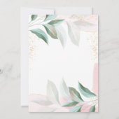 Elegante Babydusche Personalisiert Einladung (Rückseite)