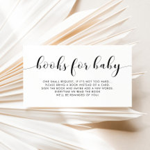 Elegante Babydusche - Reservierungskarte