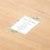 Elegante Babydusche Sprinkle Wasserfarbenwelt Acryleinladungen (Ablage )