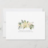 Elegante Babydusche Sprinkle Weiße Rosen Blüte (Rückseite)