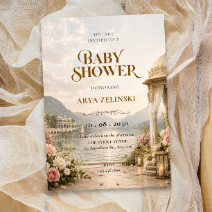 Elegante Babyparty Einladung