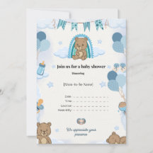 Elegante Babyparty-Einladung