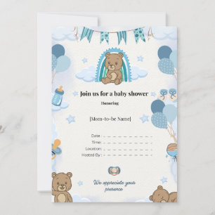 Elegante Babyparty-Einladung Einladung