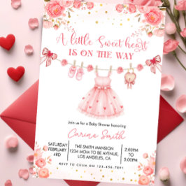 Elegante Babyparty für ein kleines Schatz Einladung