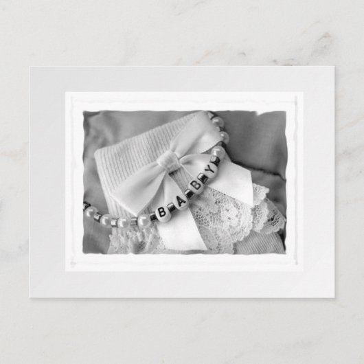 Elegante Babysachen Postkarte (Vorderseite)