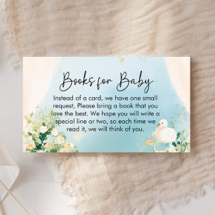 Elegante Babyshower-Bücher für Baby Begleitkarte