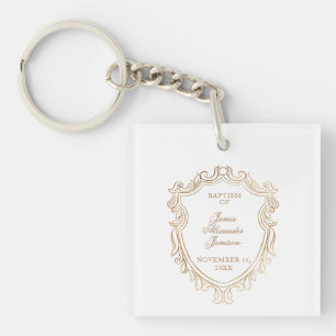 Elegante Babytaufe Schlüsselanhänger