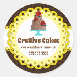 Elegante Backbäckerei Packing Siegel Runder Aufkleber