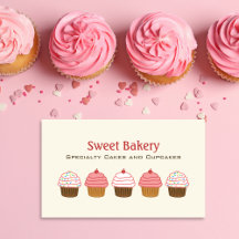 Elegante Bäckerei Cupcake Creme Hintergrund