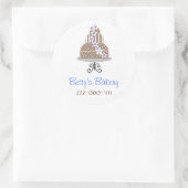 Elegante Bäckerei Stickers (Tasche)