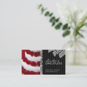 ELEGANTE BÄCKEREI-VISITENKARTE DES KUCHEN-%PIPE% VISITENKARTE (Stehend Vorderseite)