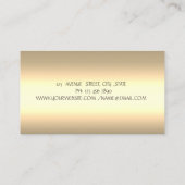 Elegante Bäckereiwerkzeuge aus Gold Visitenkarte (Rückseite)