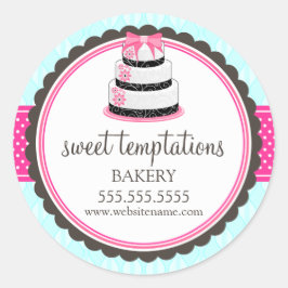 Elegante Backpackung Runder Aufkleber