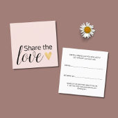 Elegante Bale Rose Empfehlungskarte