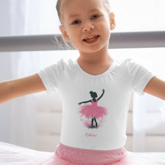 Elegante Ballerina Silhouette Ballet Kleinkind T-shirt