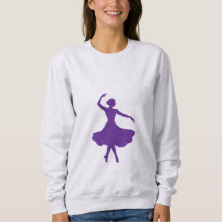Elegante Ballerina-Silhouette Balletttänzerin Sweatshirt