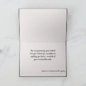 Elegante Ballet Abstrakt Dancers Note Card Karte (Innenseite)