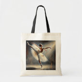 Elegante Ballet Dancer Arabesque Pose Tragetasche (Vorne)