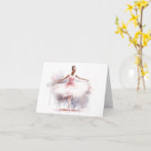 Elegante Ballet Dancer BLANK Karte (Gelbe Blume)