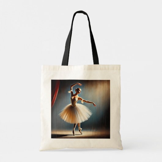 Elegante Ballet Dancer Pose Tragetasche (Rückseite)