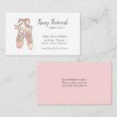 Elegante Ballet und Dance Studio Visitenkarte (Vorne/Hinten)
