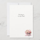 Elegante Ballett-Tanz Einladung (Rückseite)