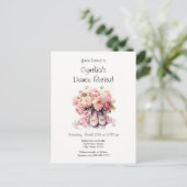 Elegante Ballett-Tanz Einladung Postkarte (Stehend Vorderseite)