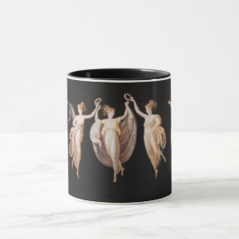 Elegante Ballett-Tänzer Holding Kronen 18. Jahrhun Tasse