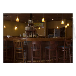 Elegante Bar-Blankkarte