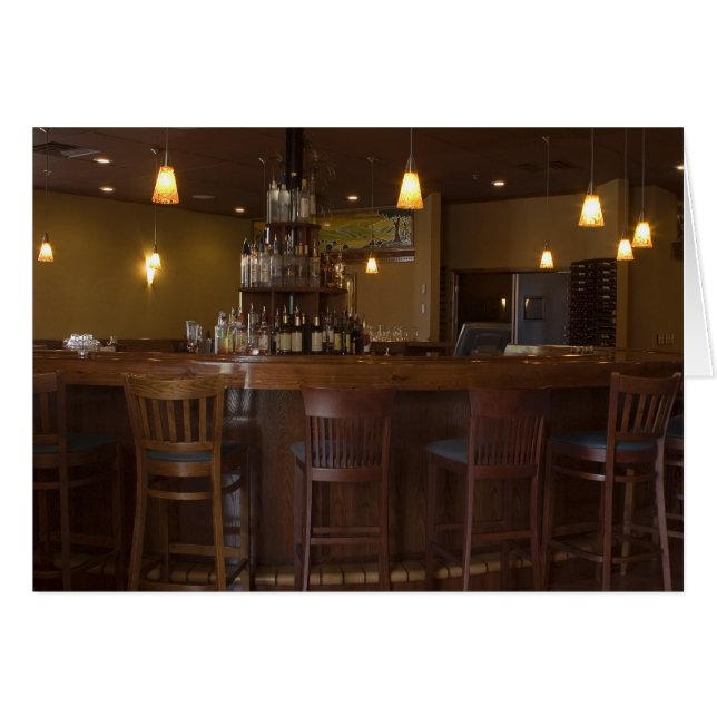 Elegante Bar-Blankkarte (Vorderseite (Horizontal))