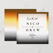 Elegante Bären-Stolz-Hochzeit Save The Date (Vorne/Hinten)